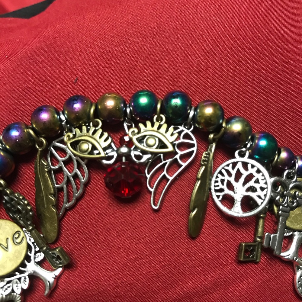 Custom handmade charm bracelet